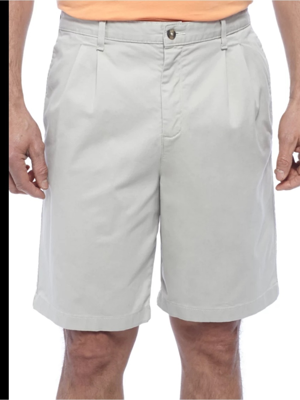 Saddlebred Men’s Tan Flat Front Shorts size 38W /9Inseam